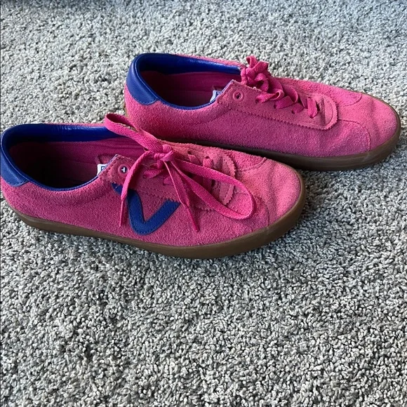 Sport Low Bambino Honeysuckle Suede Leather Sneakers 7.5 - Picture 3 of 10